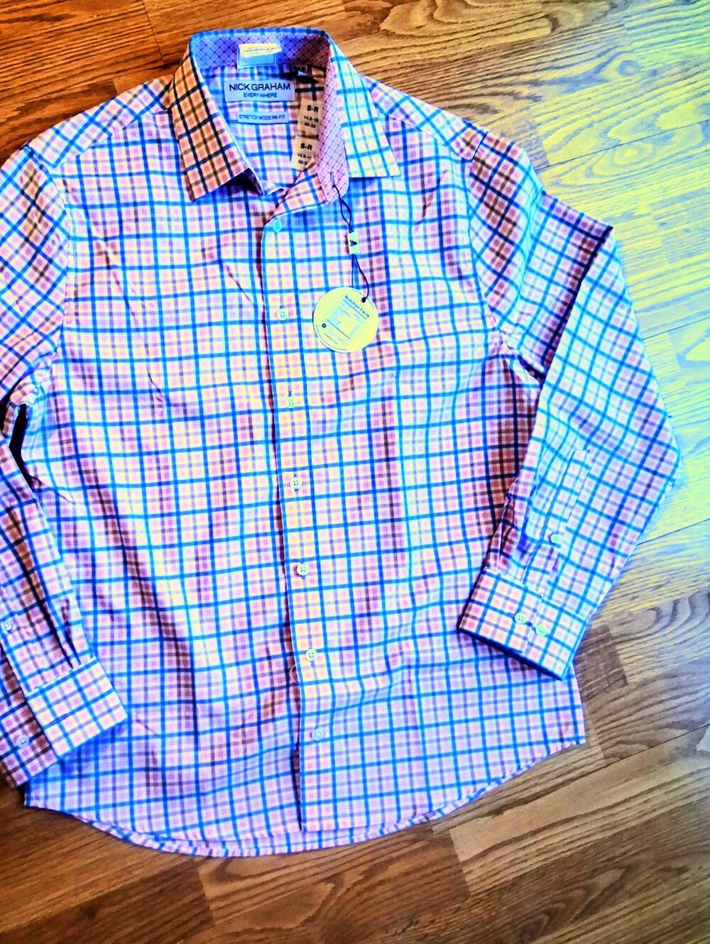 NWT Mens Shirt, Nick Graham ,sz S Reg, S Long, M Reg, M long, MSRP $65